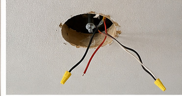 Inspection of the ceiling cavity before installation