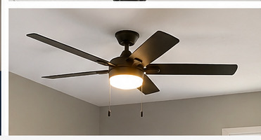 The ceiling location where the new fan would be installed